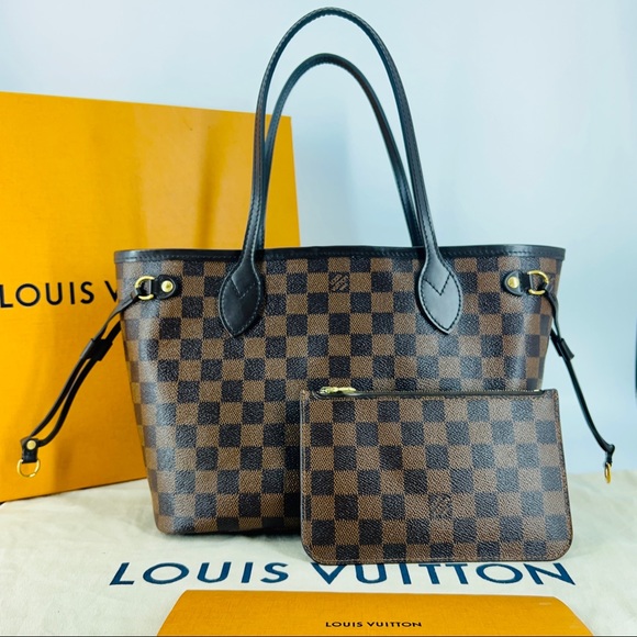 Louis Vuitton Handbags - Louis Vuitton Neverfull Pm Damier Ebene with Pochette Authentic